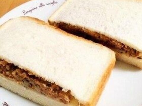 ♪お弁当にも♡蓮根バーグのサンドイッチ♪